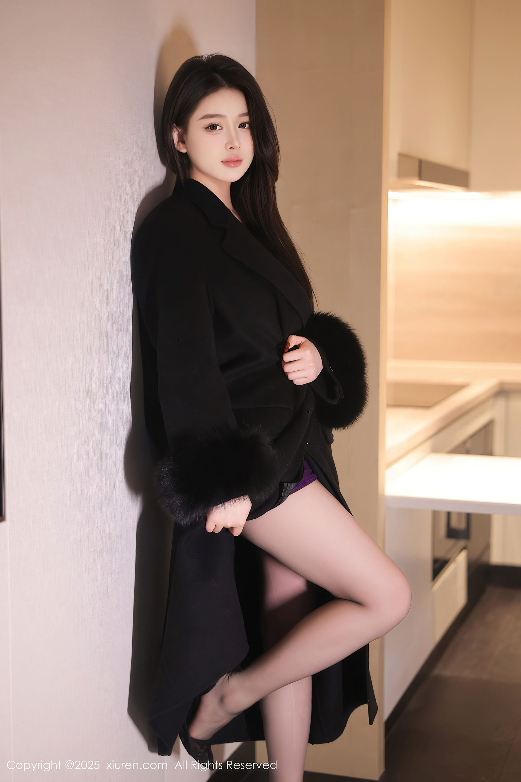 图片[2]-[XiuRen秀人网] No.10050 温妮 黑丝美臀-看套图