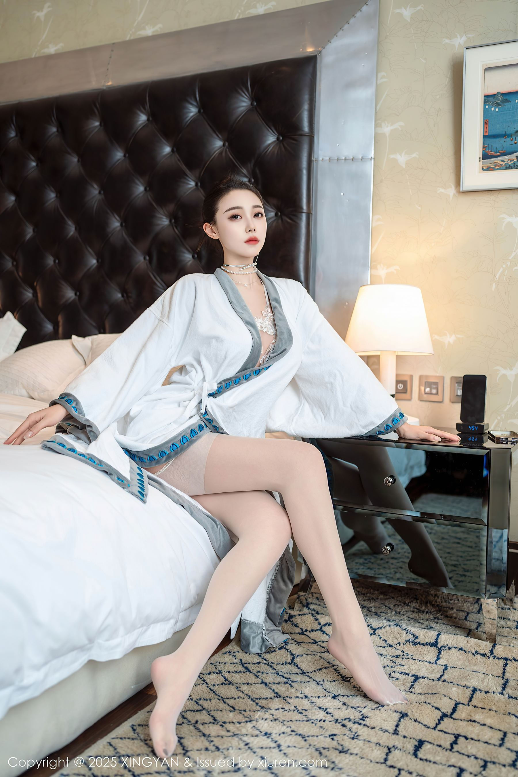图片[4]-[XINGYAN星颜社] VOL.326 清妙 白色睡袍-看套图