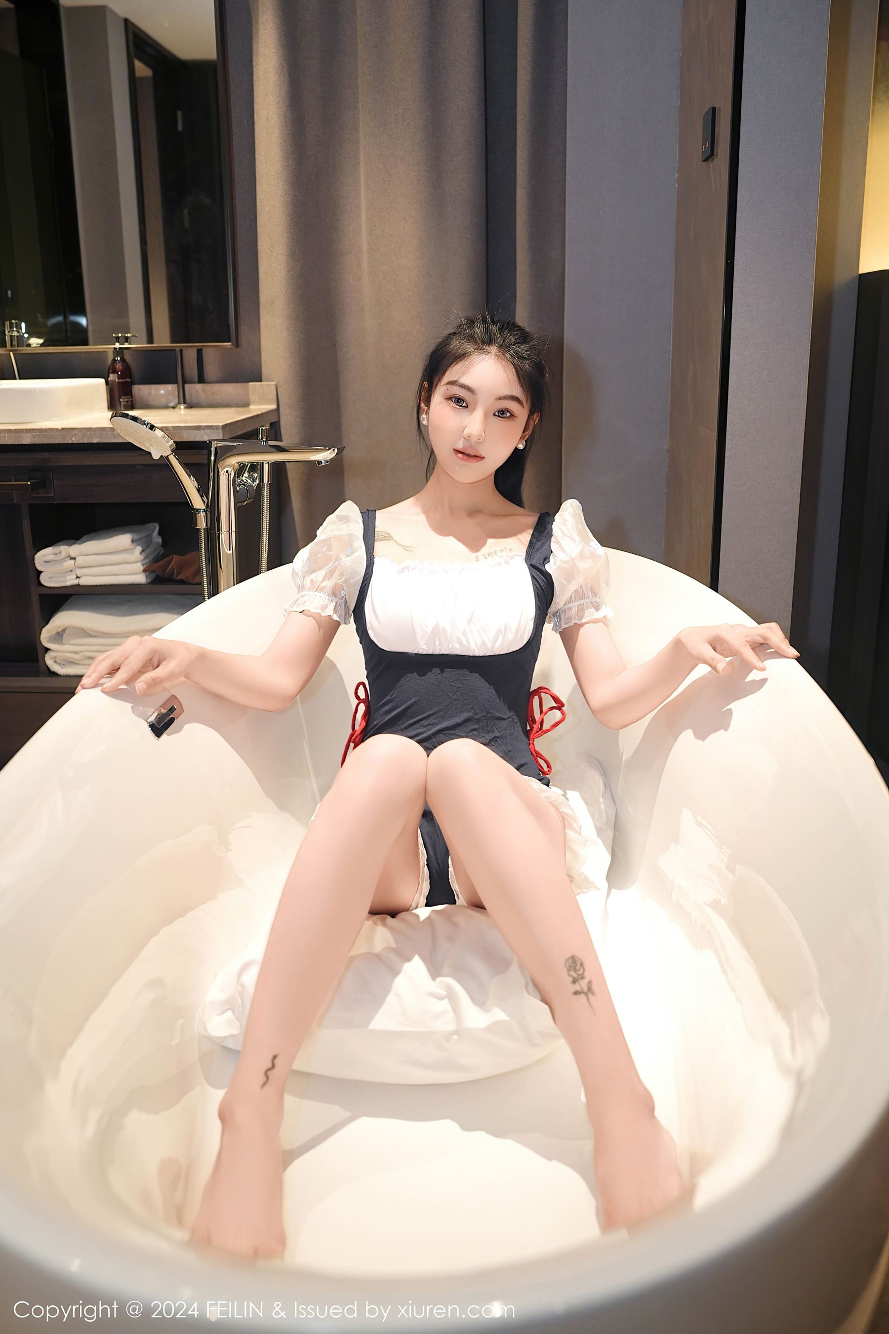 图片[5]-[FEILIN嗲囡囡] VOL.491 希恬儿 浴缸美腿-看套图