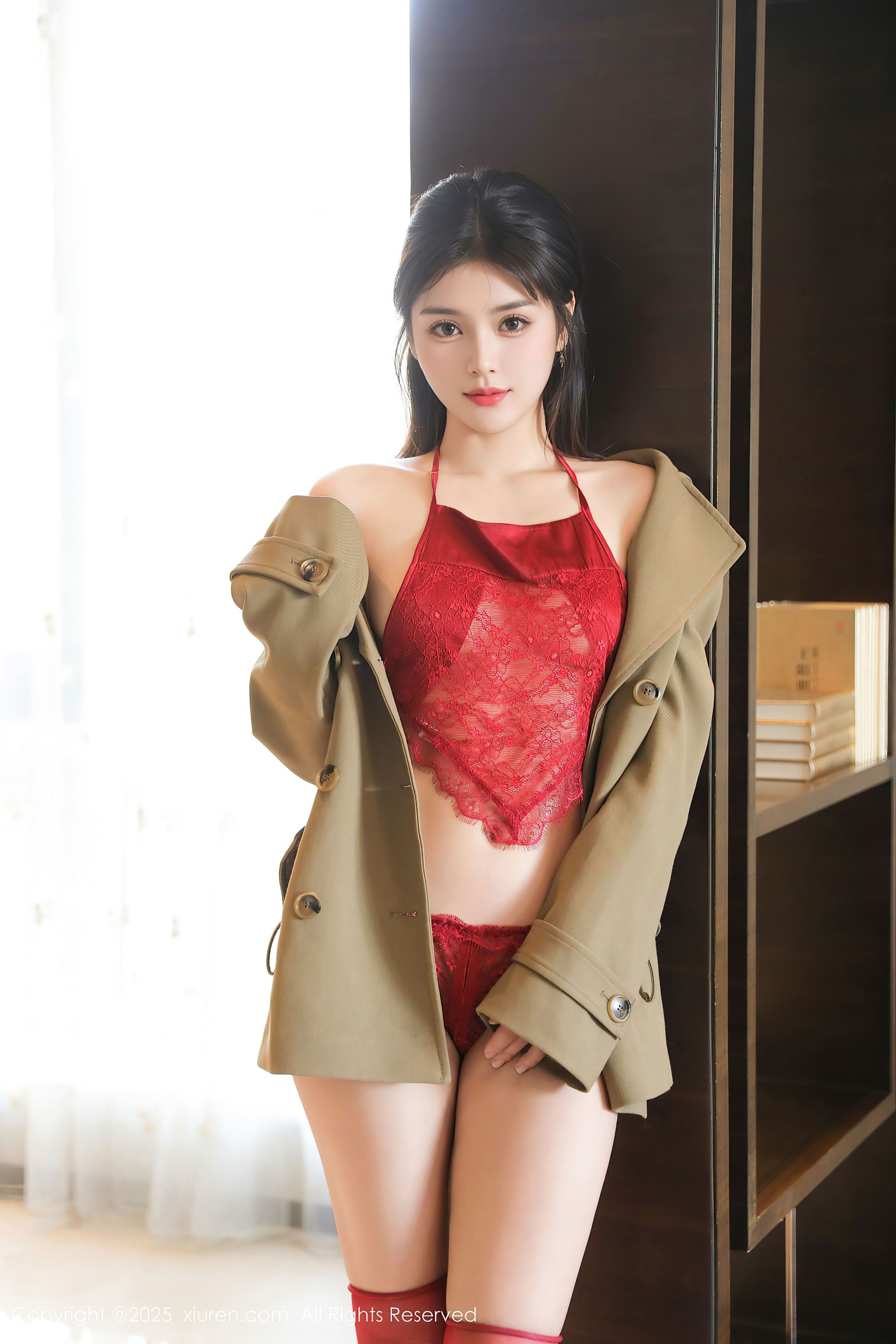 图片[1]-[XiuRen秀人网] No.10148 小甜甜甜 红色丝袜-看套图