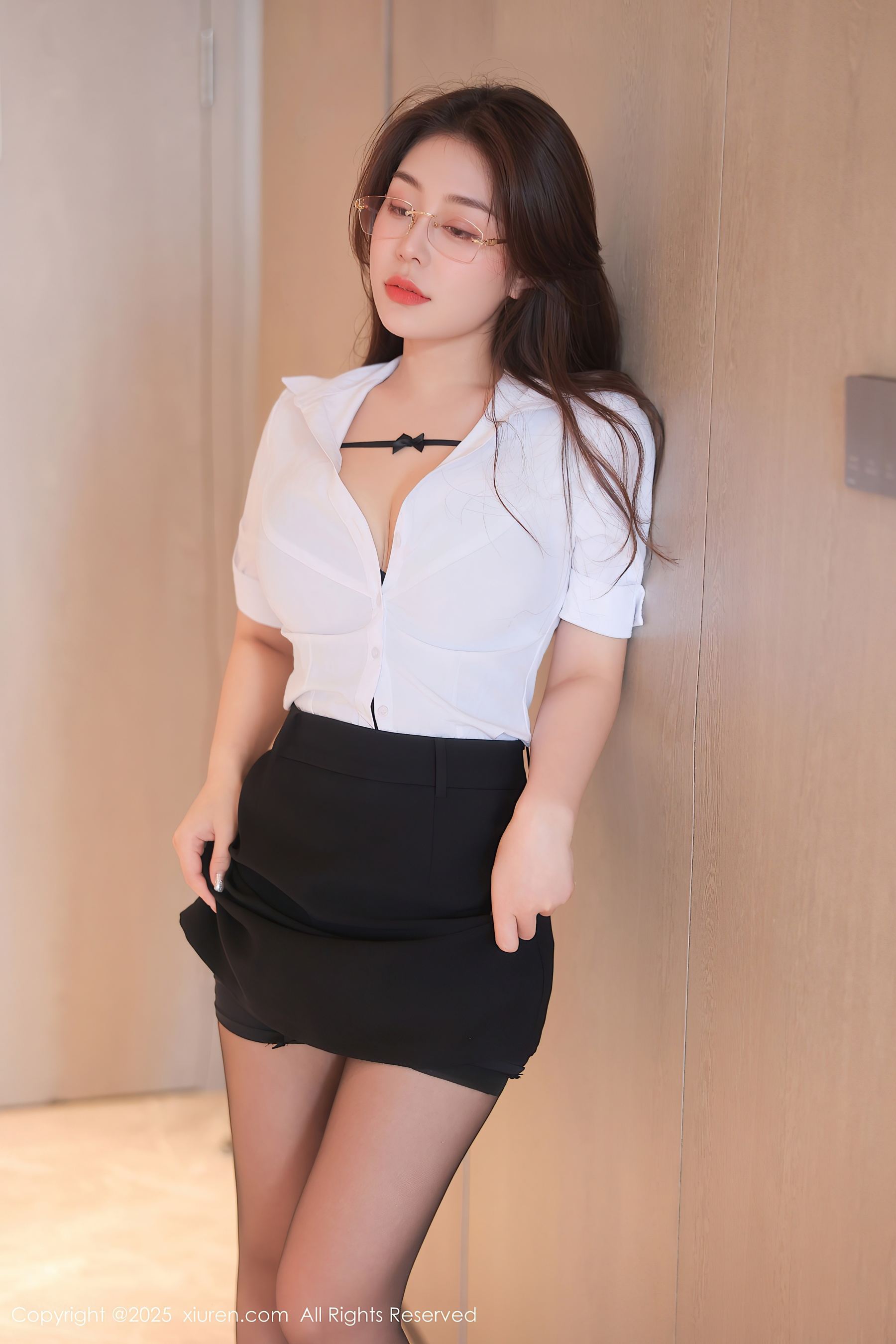 图片[5]-[XiuRen秀人网] No.10204 云璎珞 白色OL-看套图