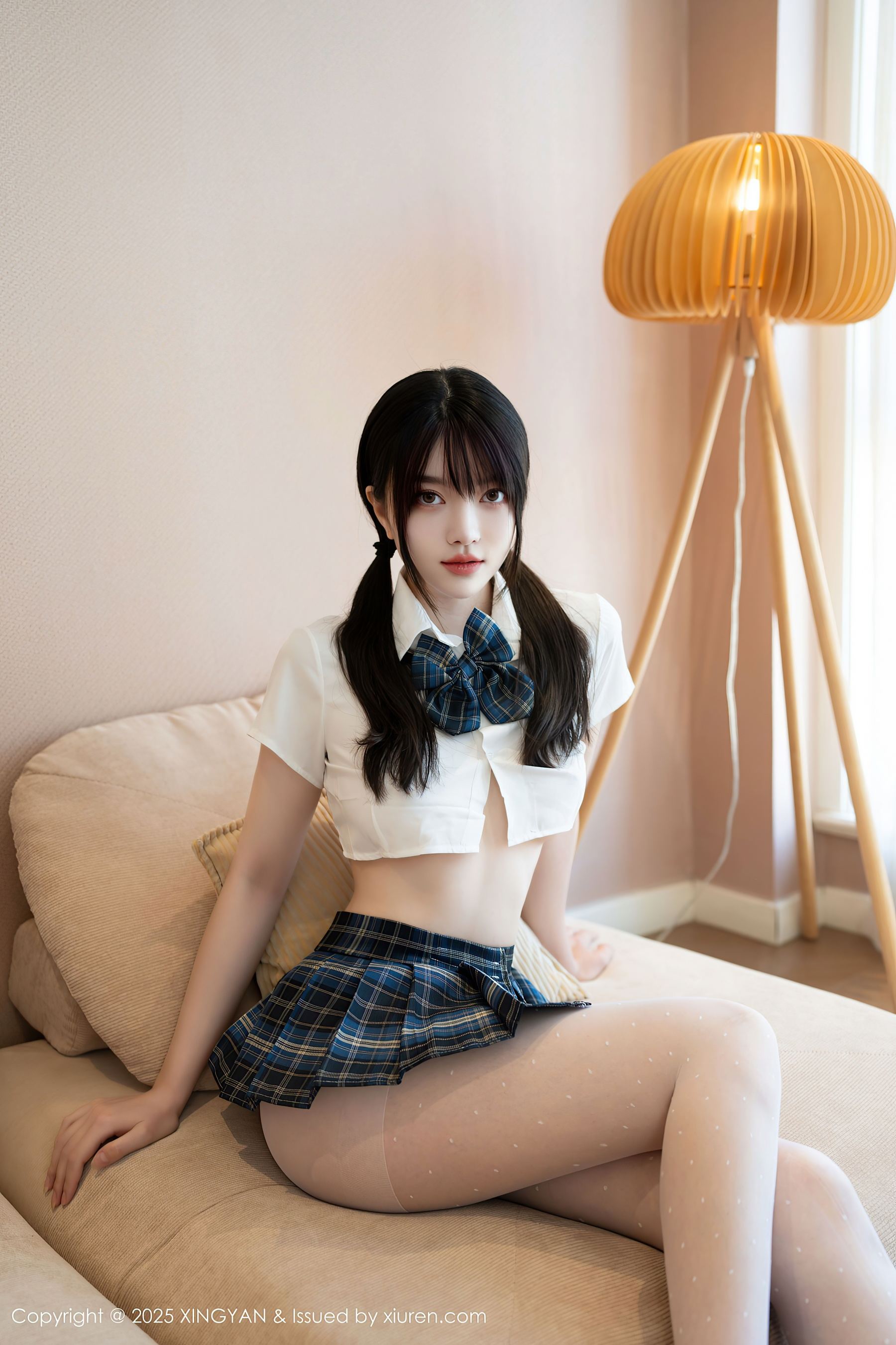 图片[5]-[XINGYAN星颜社] VOL.332 白露lulu JK制服-看套图