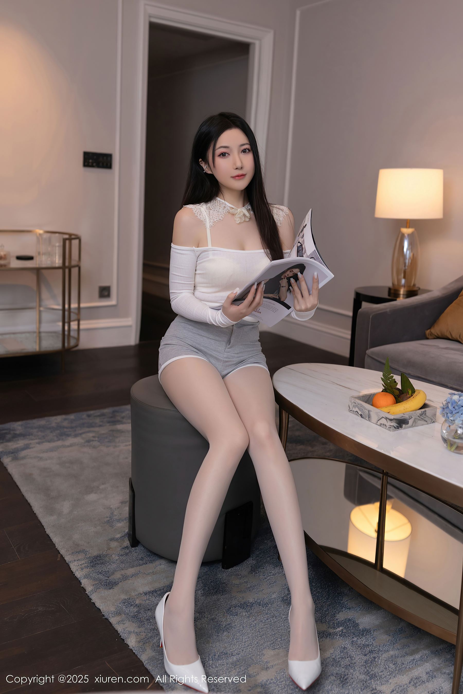 图片[5]-[XiuRen秀人网] No.10261 鱼子酱Fish 白色丝袜-看套图