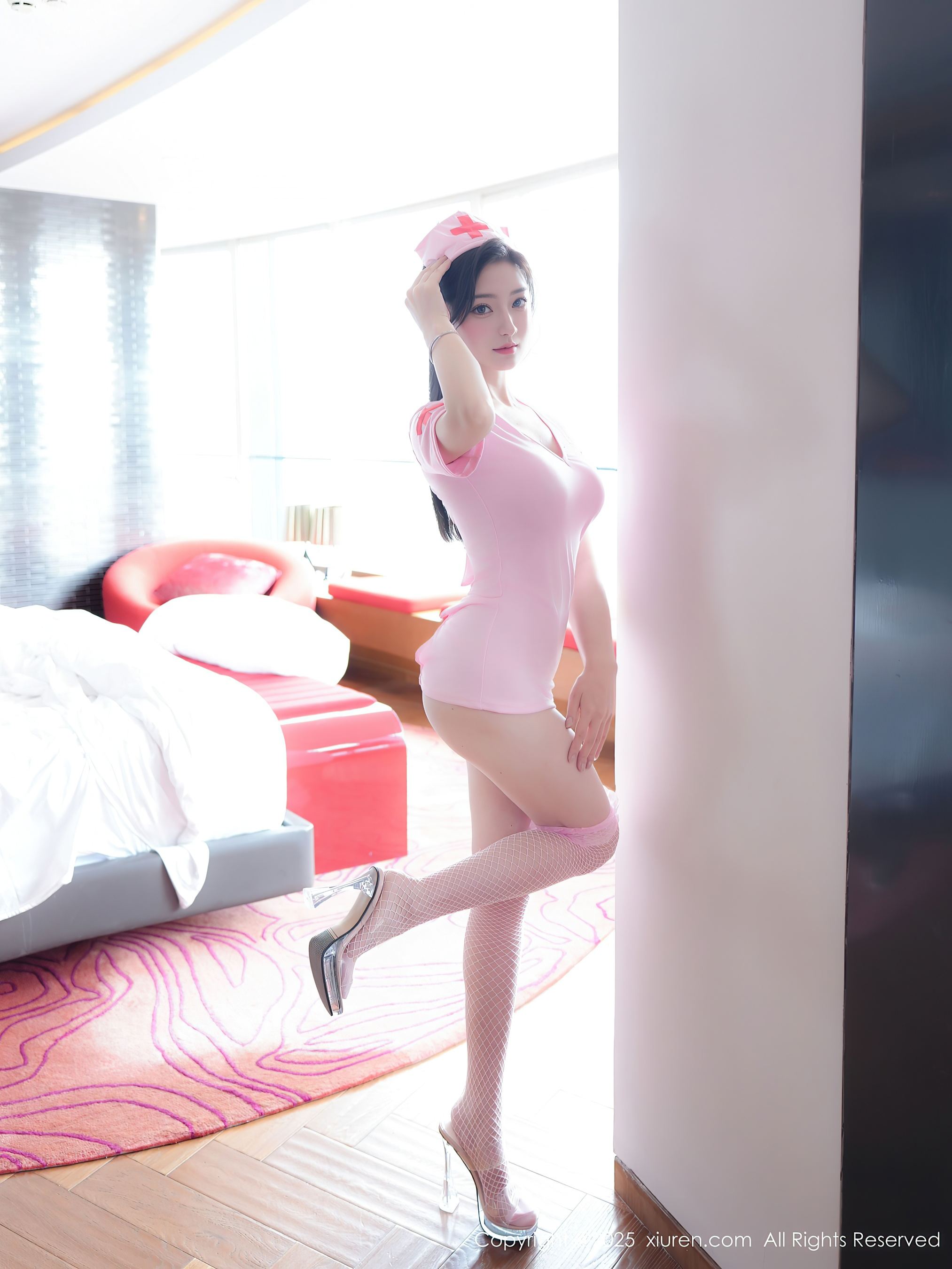 图片[4]-[XiuRen秀人网] No.10275 Annie_baby 粉色丝袜-看套图
