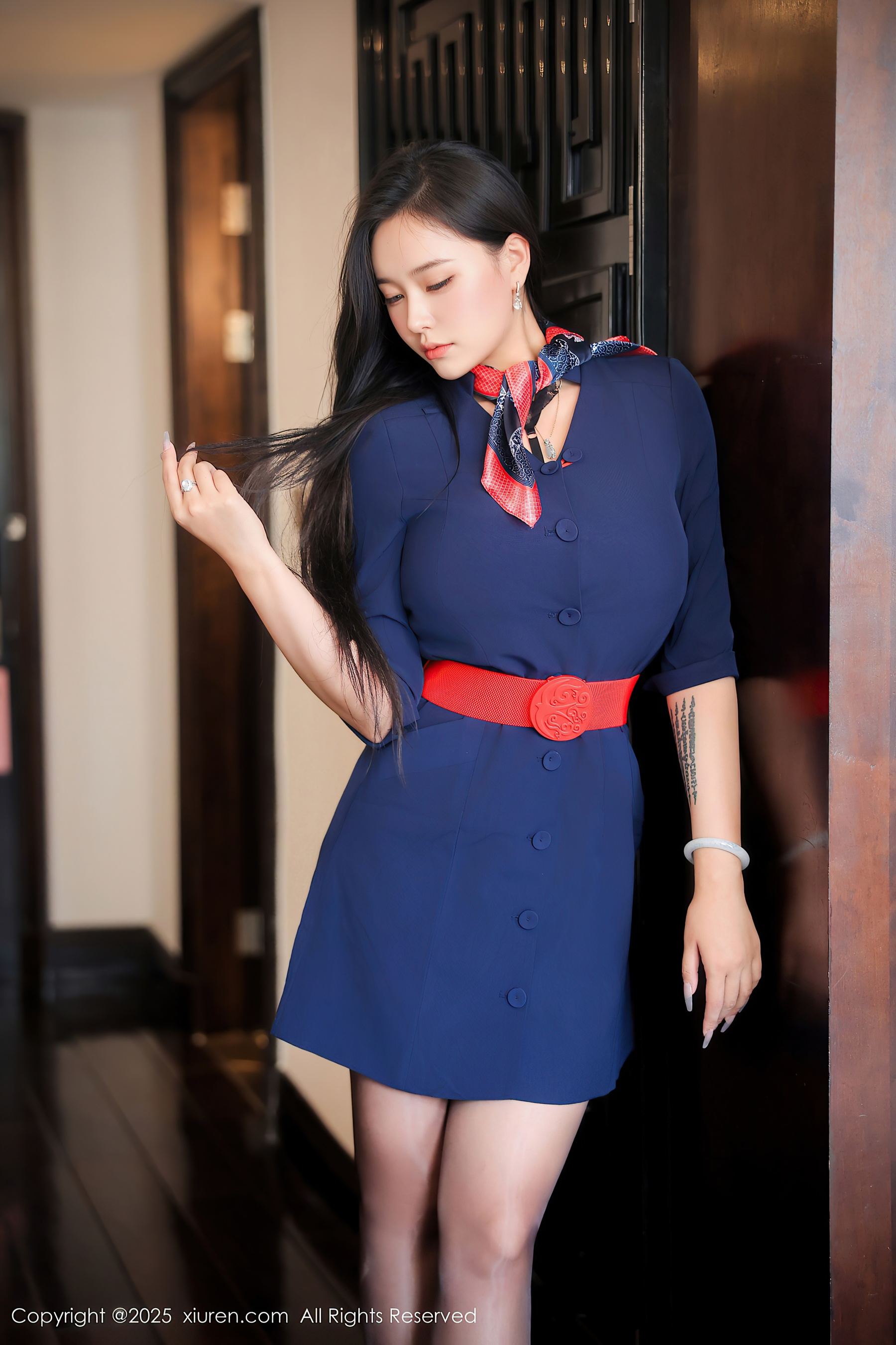 图片[3]-[XiuRen秀人网] No.10371 娜比 空姐制服-看套图