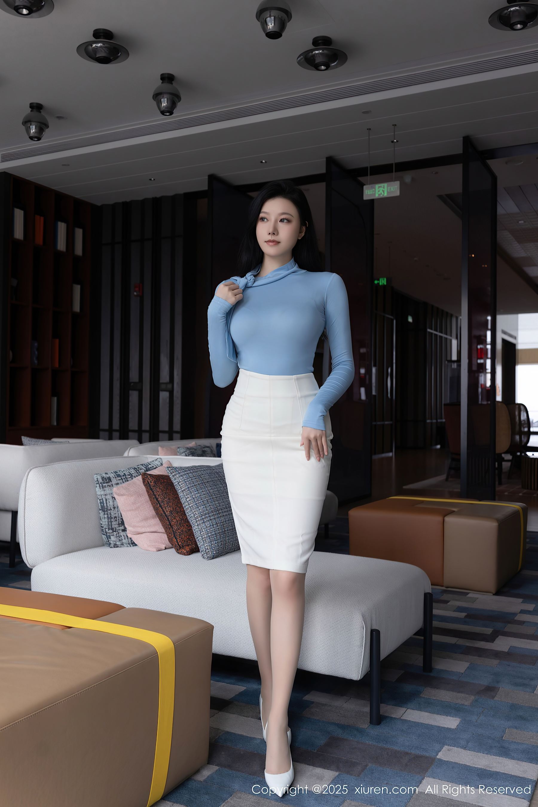 图片[4]-[XiuRen秀人网] No.10424 安然anran 性感蓝色-看套图