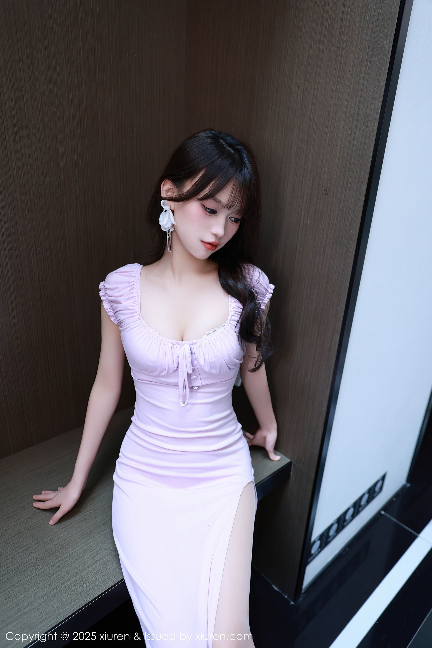 图片[3]-[XiuRen秀人网] No.10532 糯咪 紫色长裙-看套图