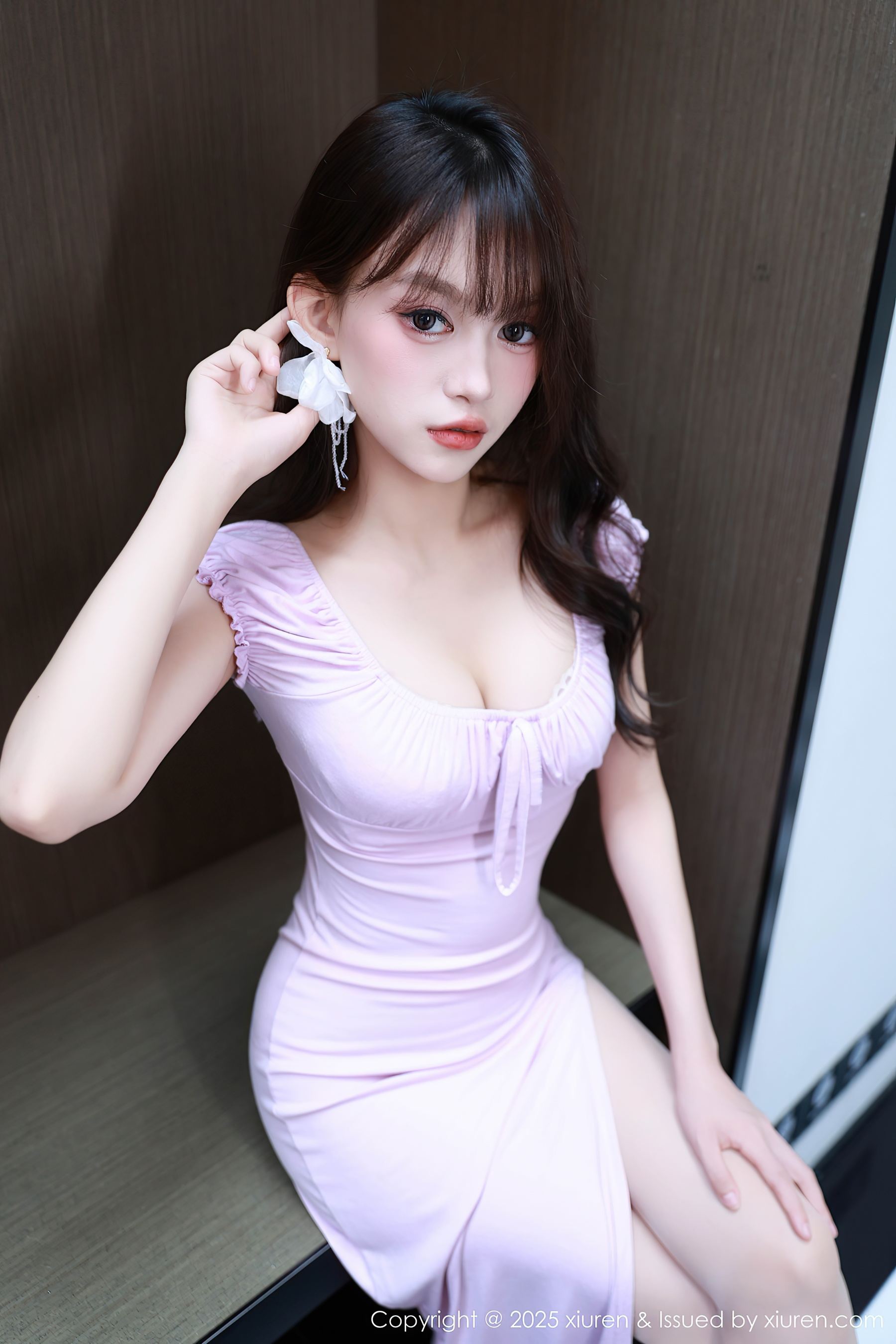 图片[5]-[XiuRen秀人网] No.10532 糯咪 紫色长裙-看套图