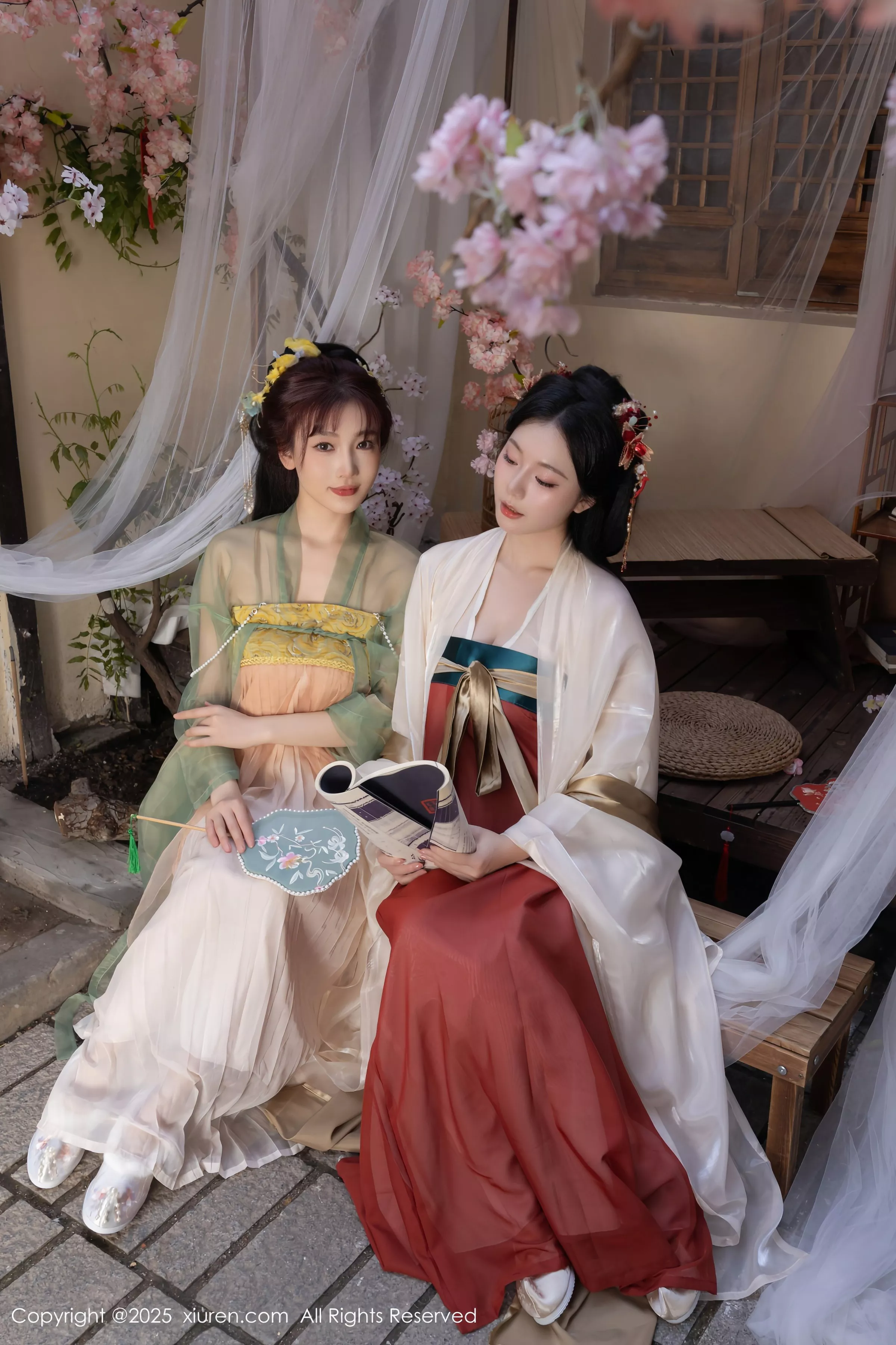 [XiuRen秀人网]No.10223_模特合集女神陆萱萱＆安然anran激情互动薄纱古装撩人诱惑写真80PXiuren秀人写真高清美女套图写真下载-看套图看套图
