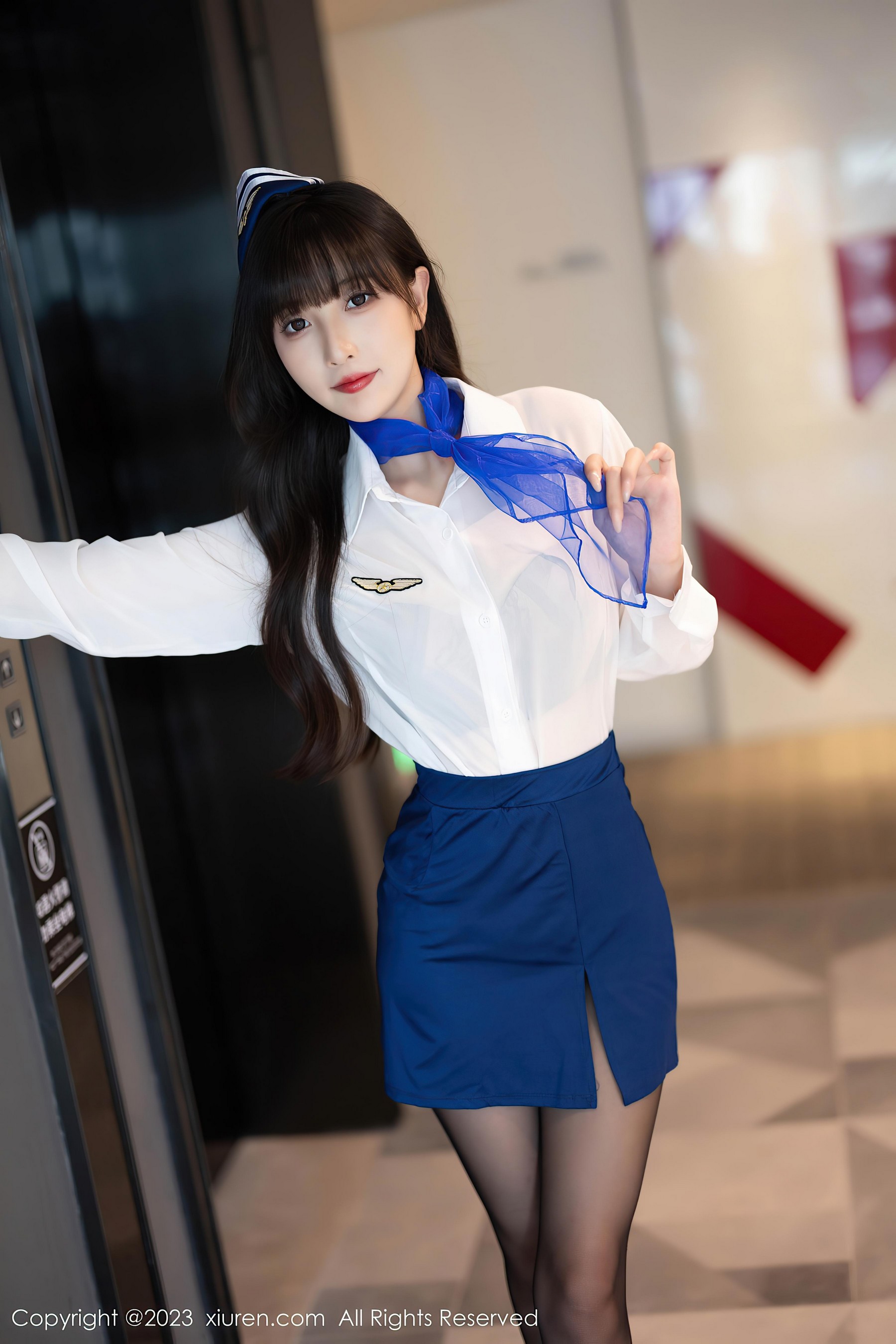 [XiuRen秀人网]2023.09.06 NO.7347 林星阑 透视OL制服与黑色蕾丝内衣加黑丝美腿性感私房写真集Xiuren秀人写真高清美女套图写真下载-看套图看套图