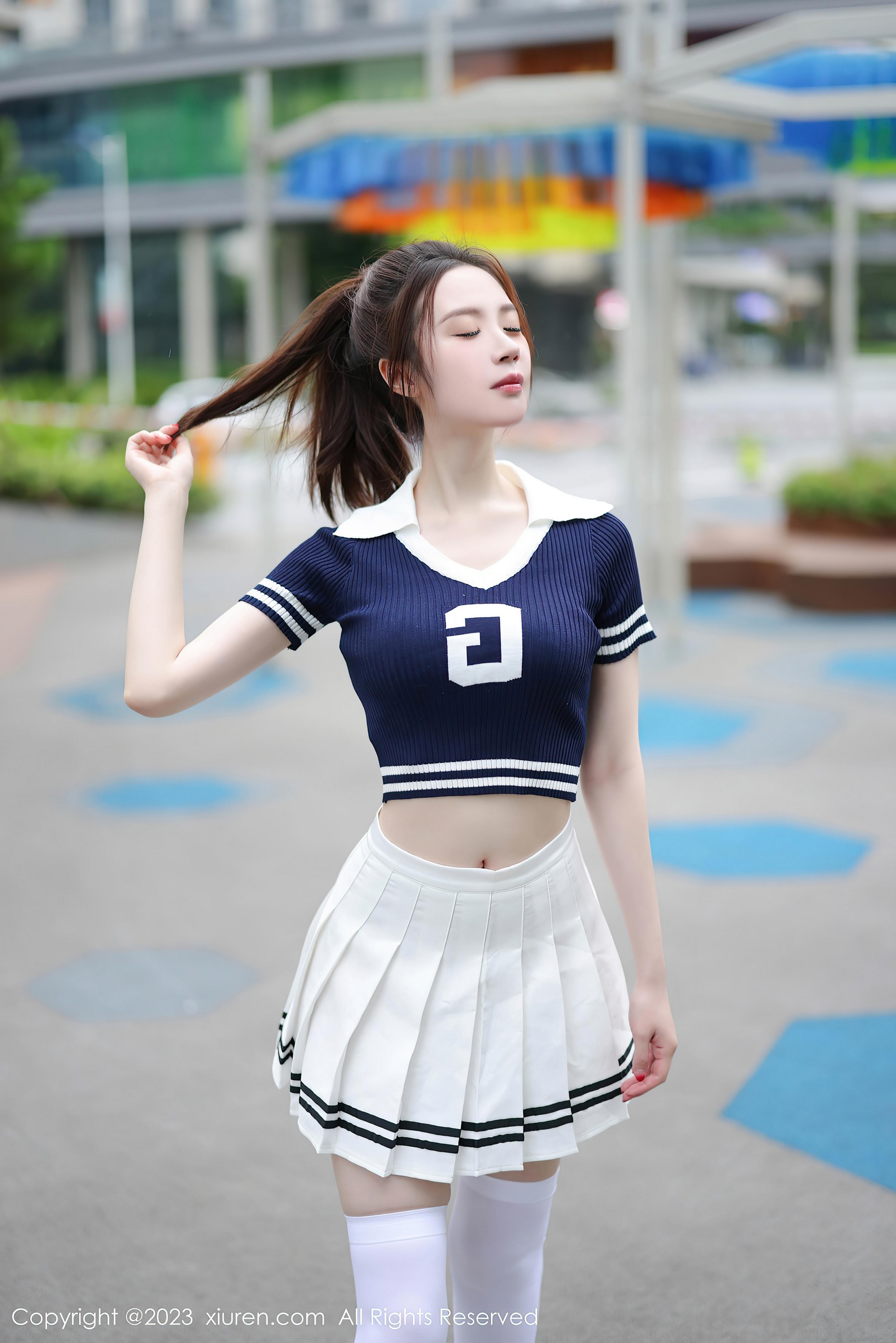 [XiuRen秀人网]2023.09.20 NO.7416 梦心玥 白色短裙与粉色内衣加白色丝袜美腿性感私房写真集Xiuren秀人写真高清美女套图写真下载-看套图看套图