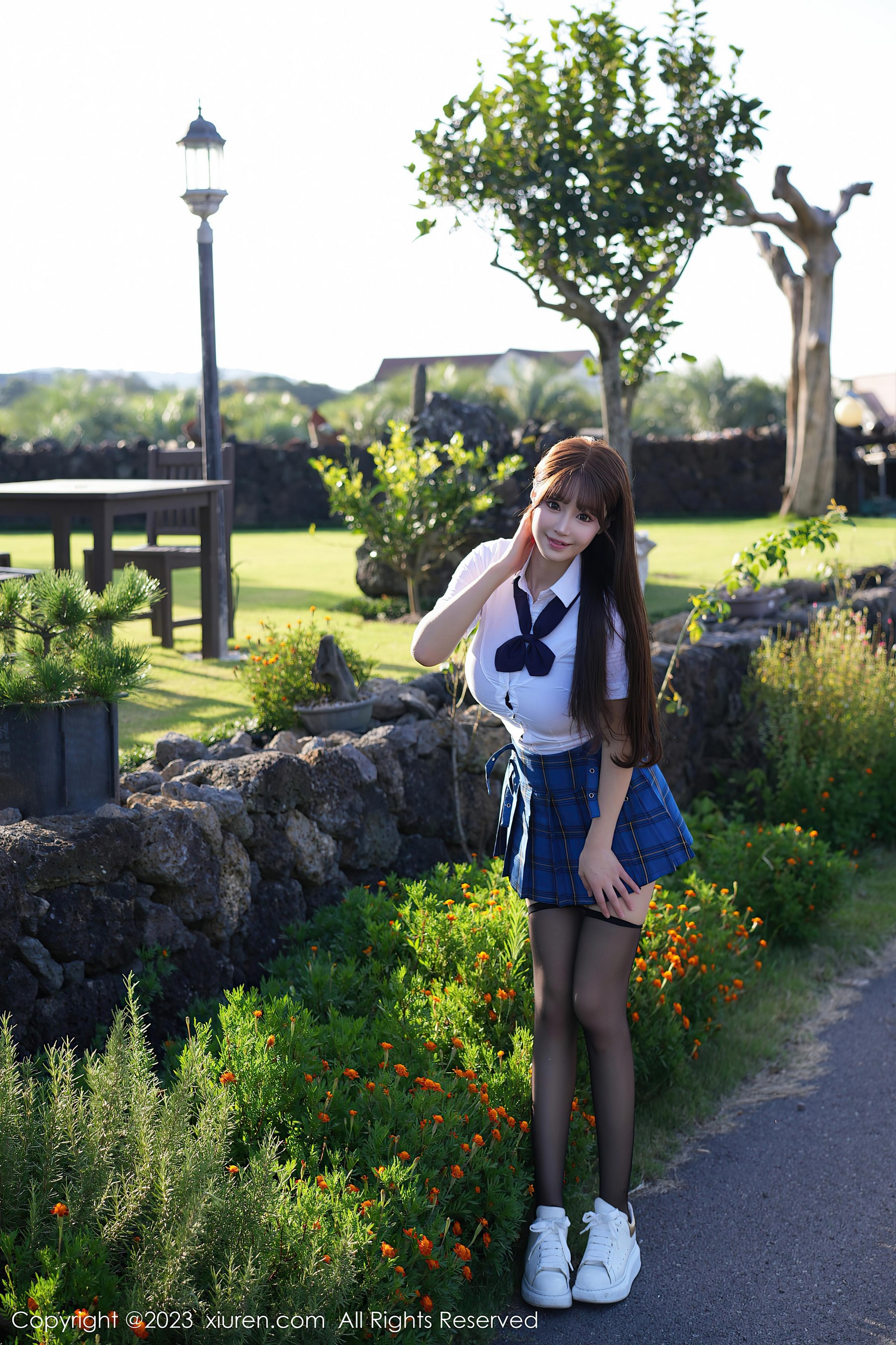 [XiuRen秀人网]2023.09.28 NO.7458 朱可儿Flora JK水手制服与黑色紧身连体内衣加黑丝美腿性感私房写真集Xiuren秀人写真高清美女套图写真下载-看套图看套图